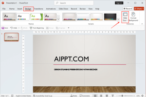 What Size is a PowerPoint Slide & How to Change it - AiPPT