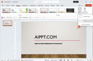 What Size is a PowerPoint Slide & How to Change it - AiPPT