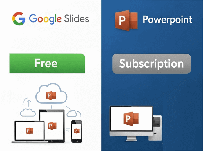 cost and accessibility powerpoint google slides