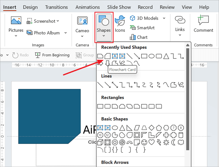 add sticky notes into ppt