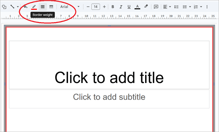 adjust table in google slides