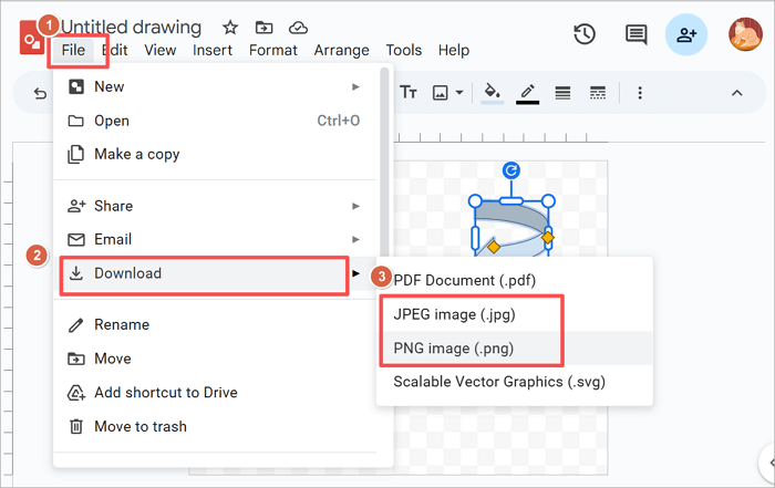 download google drawings as picture