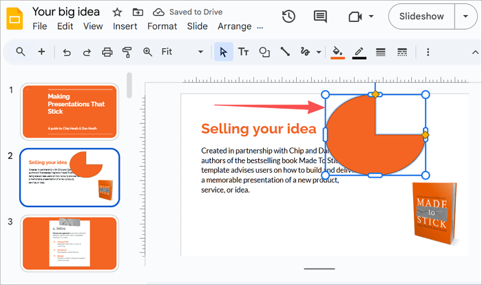 insert a shape into google slides