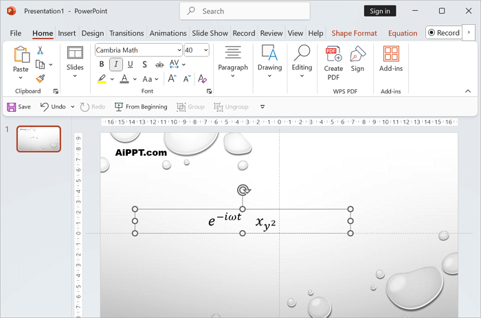 insert scripts into ppt