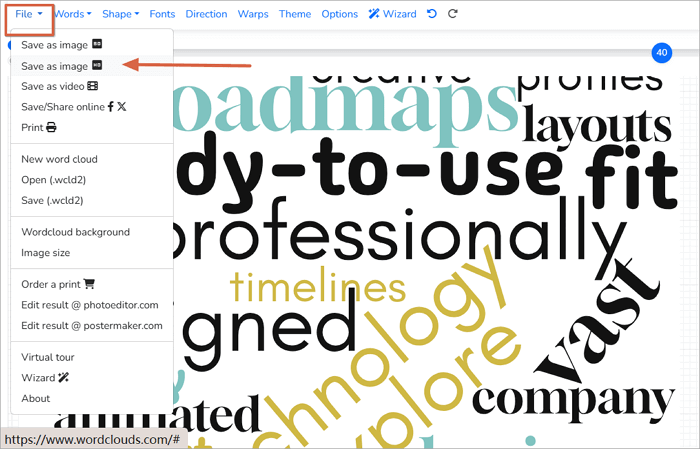 save wordcloud as picture