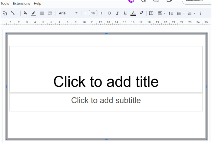 stretch table in google slides