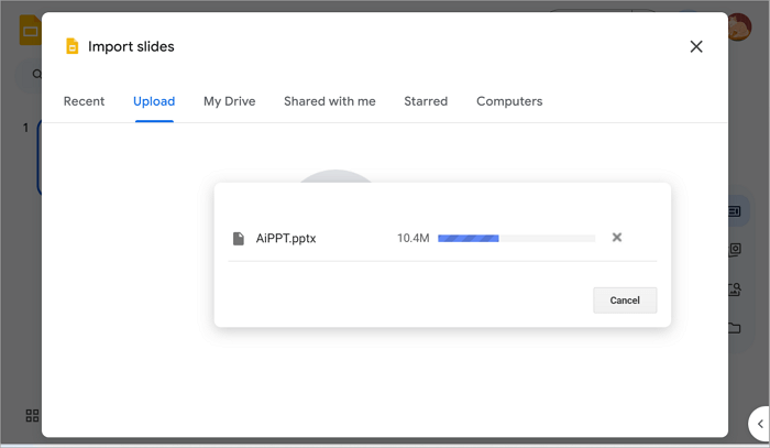 upload ppt to google slides
