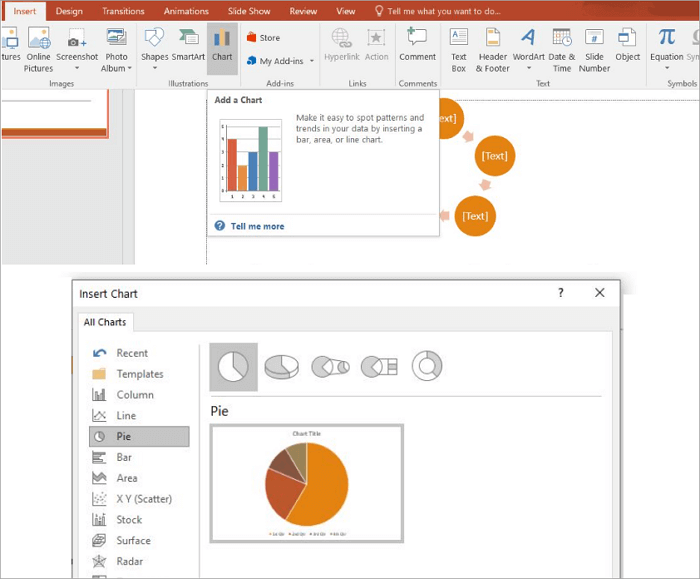 use chart as infographic template for powerpoint