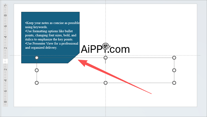 use sticky notes on ppt