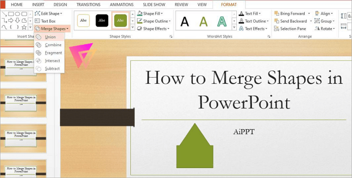 choose merge options