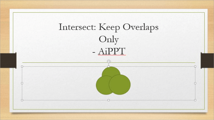 keep overlap when powerpoint merging shapes