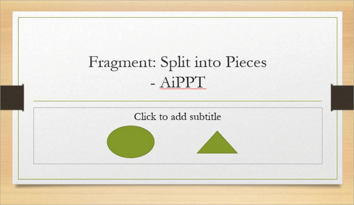 powerpoint merge shapes and split