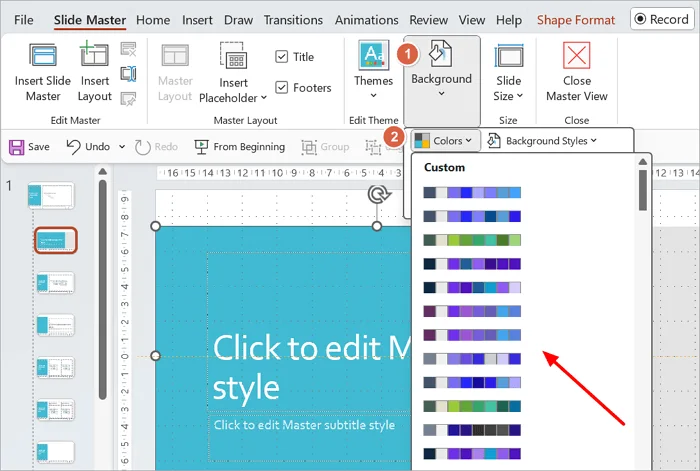 customize theme color