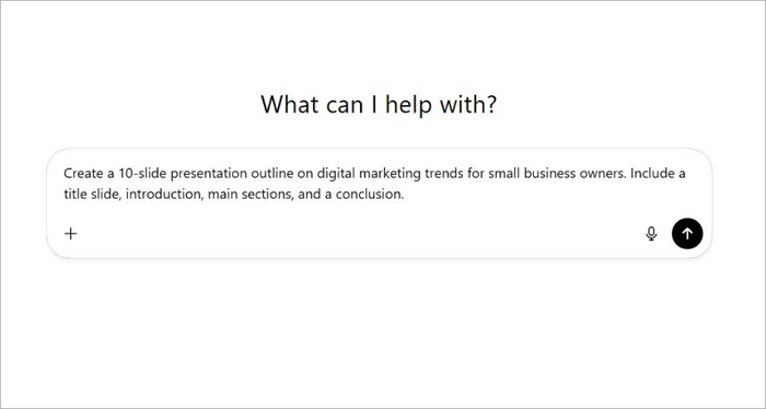 1 generate slide outline