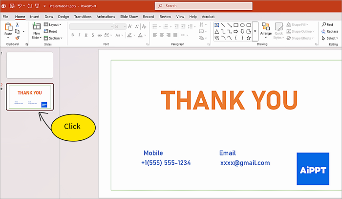 1 go to slide to clean