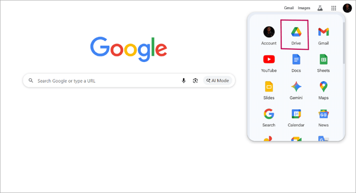 1 log into google drive