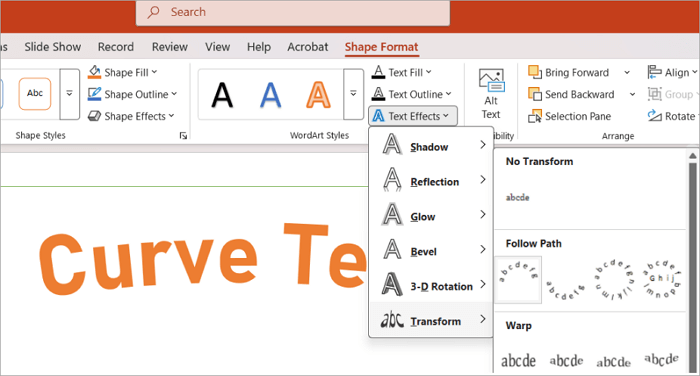 2 apply curved effect