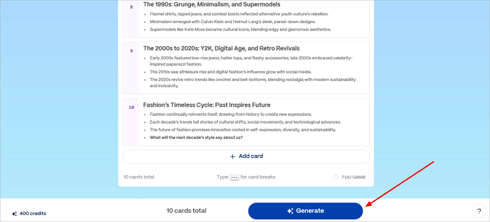 3 generate slides in gamma