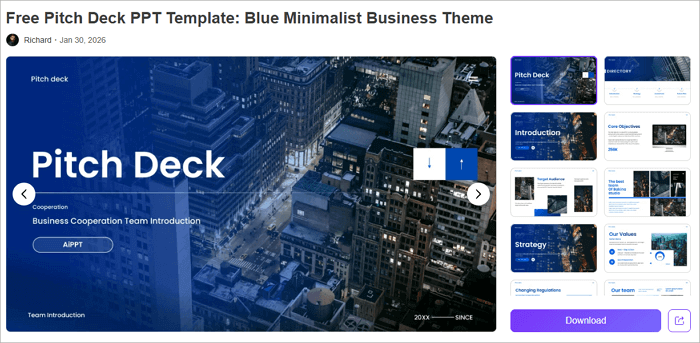 8 pitch deck ppt template