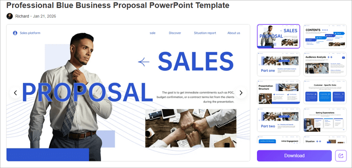 business proposal powerpoint template