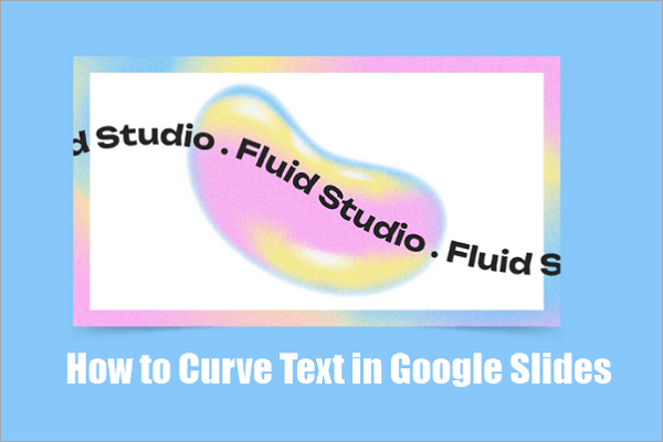 curve text in google slides
