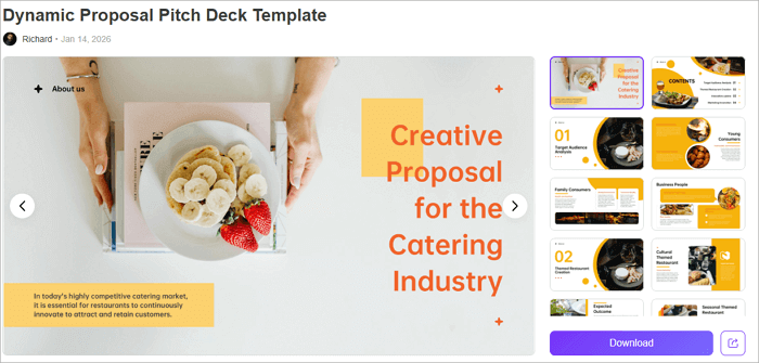 dynamic proposal pitch deck template