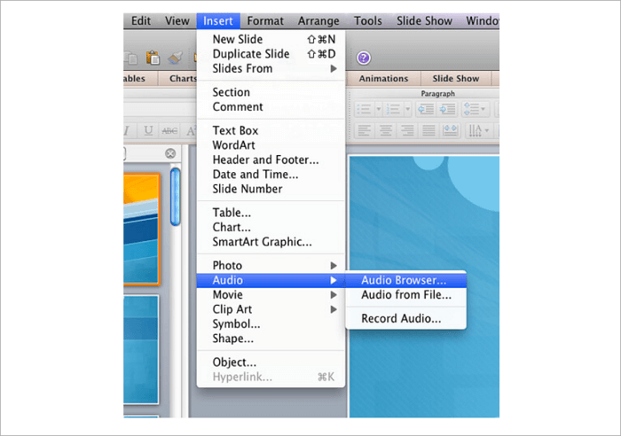 2 insert audio file mac