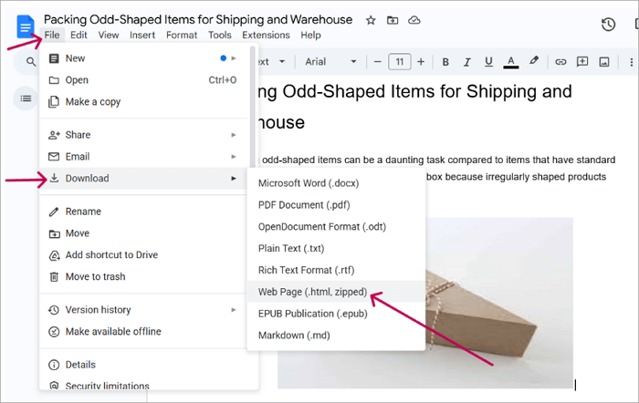 4 download picture as webpage