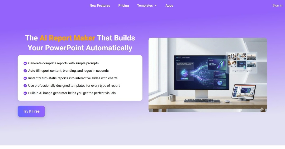Auto Report Generation Automate Reporting and Design with AI Report Generator - AiPPT