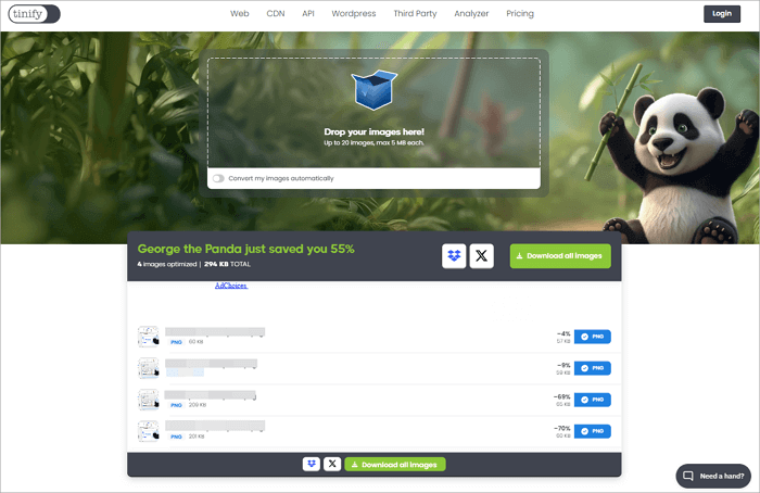 compess ppt images using tinypng