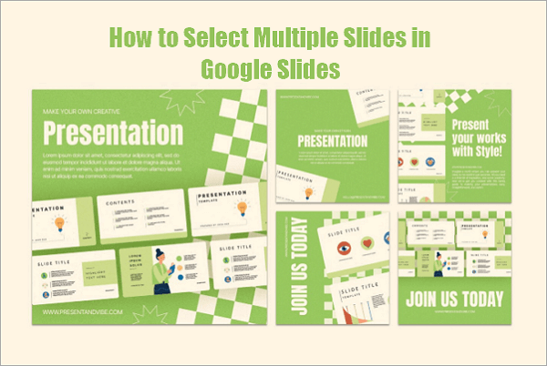 select multiple slides in google slides