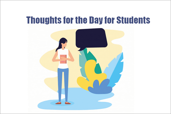 thoughts for students