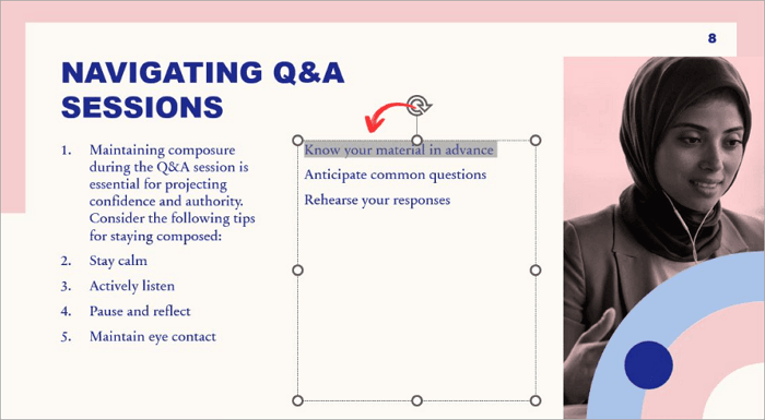 1 select text to highlight