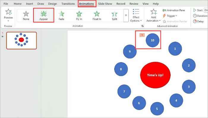 3 animate timer shape