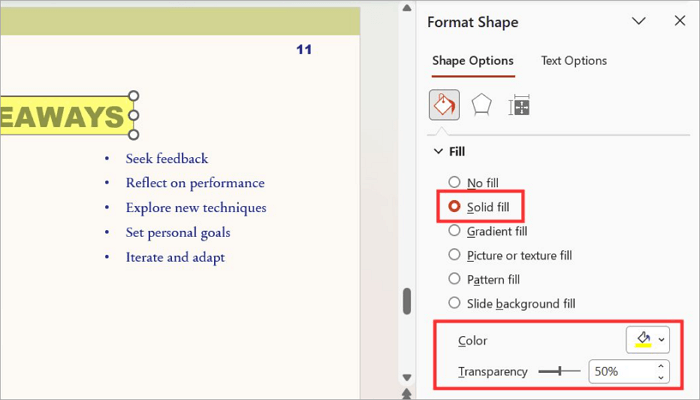 3 choose format shape