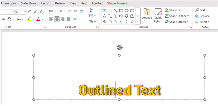 3 layered text for depth