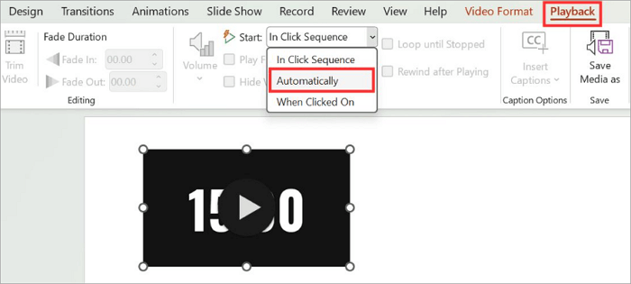 5 set automatic playback