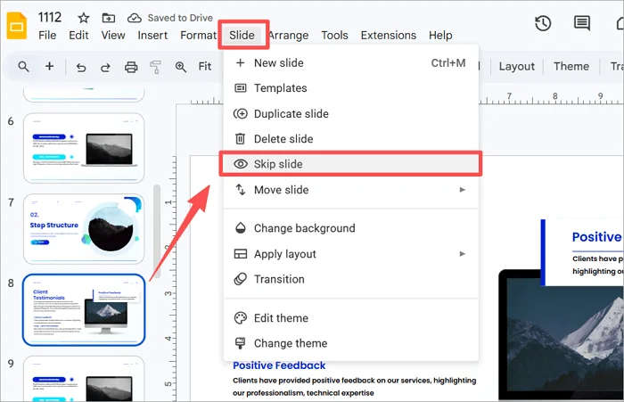 use toolbar to hide