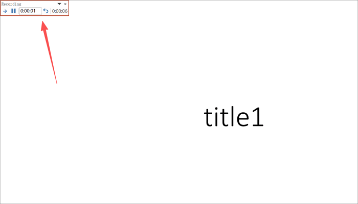 begin a recording timer