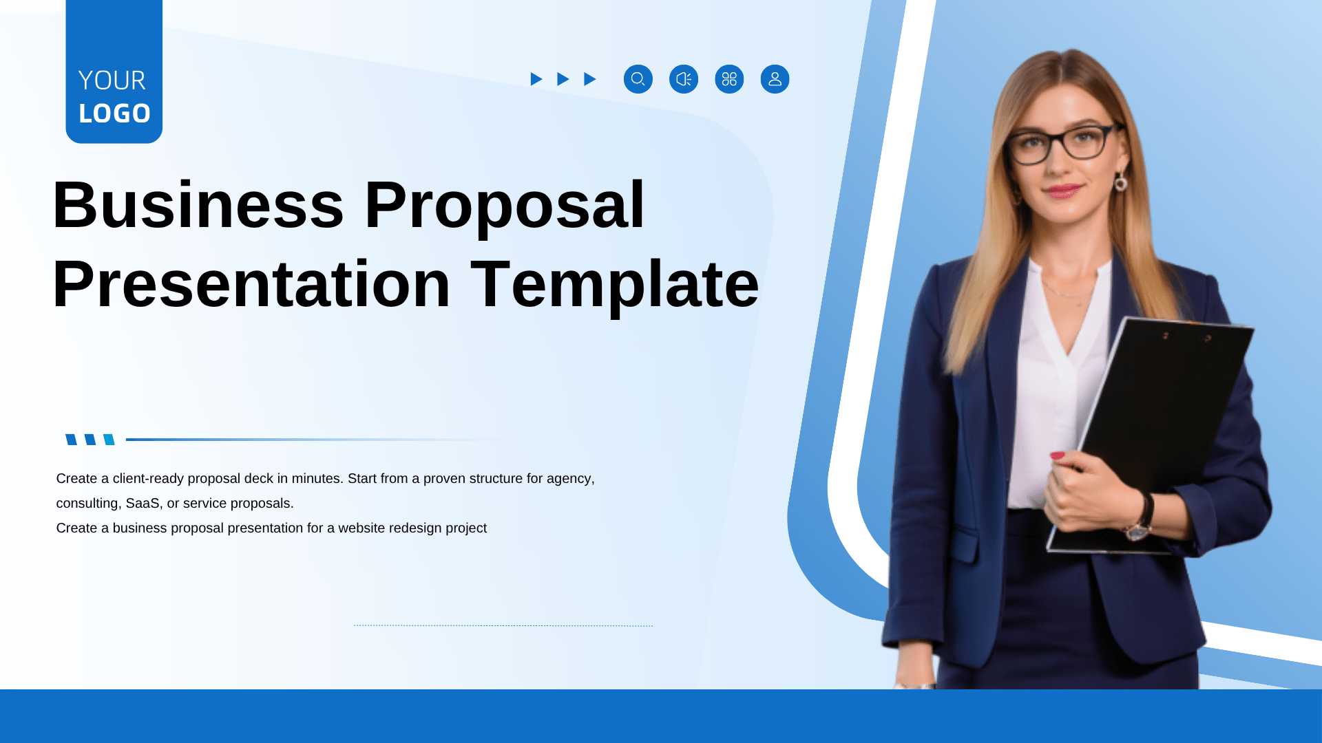 Business Proposal Presentation Template AI Generator