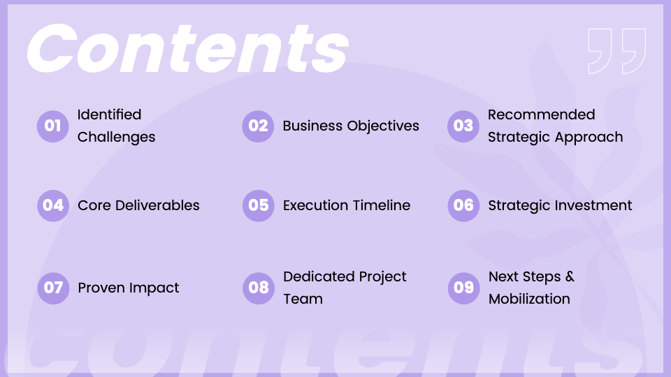 Business Proposal Presentation Template AI Generator