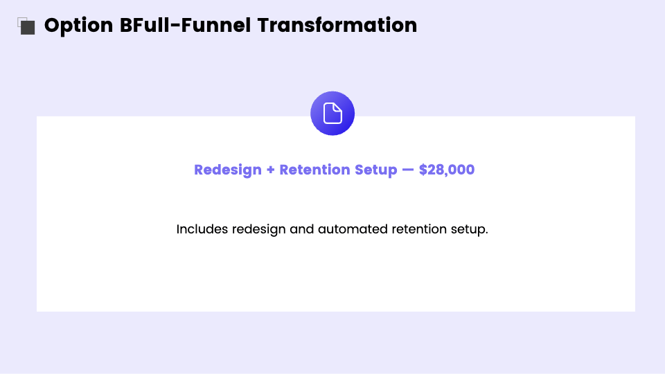 Business Proposal Presentation Template AI Generator