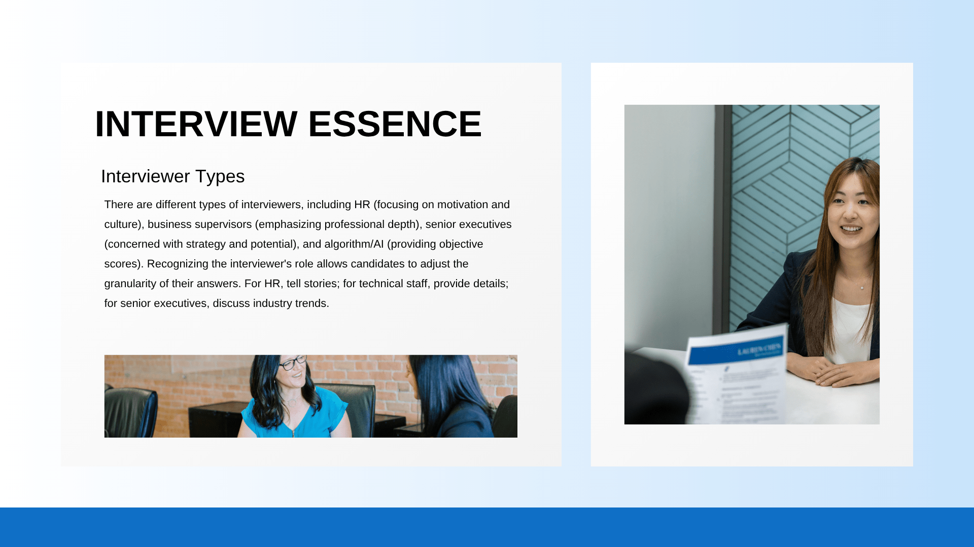 What to include in a presentation for job interview​