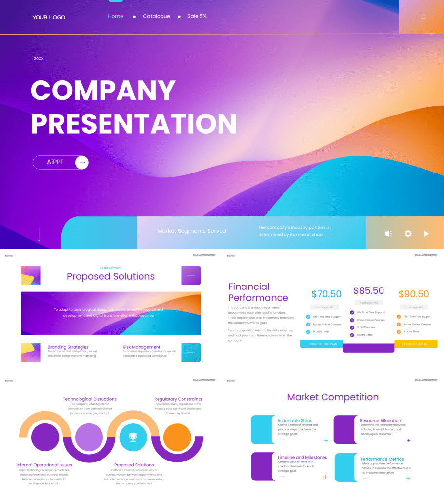 Creative Business Plan Presentation Template