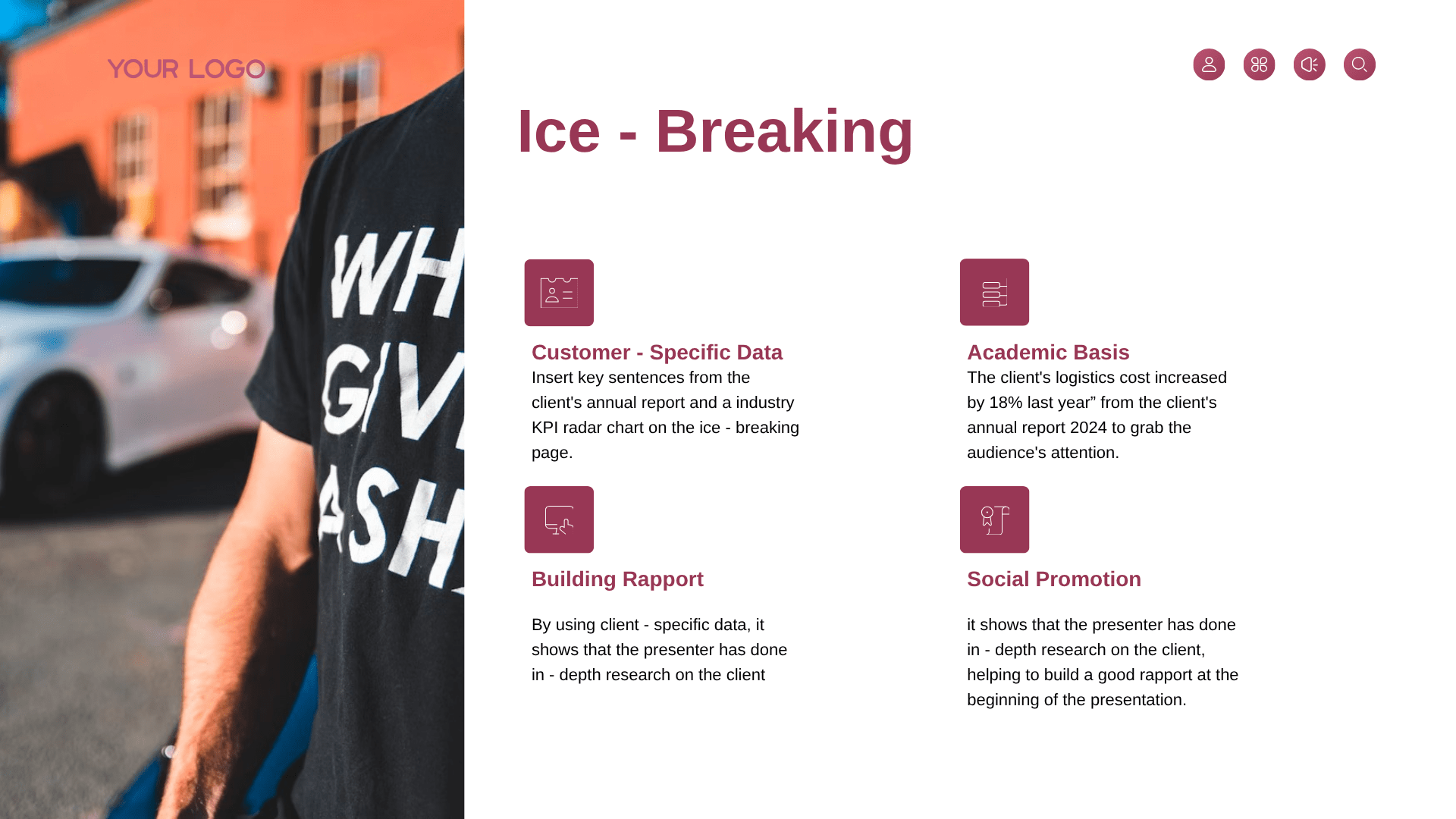 Example slides for marketing presentation​