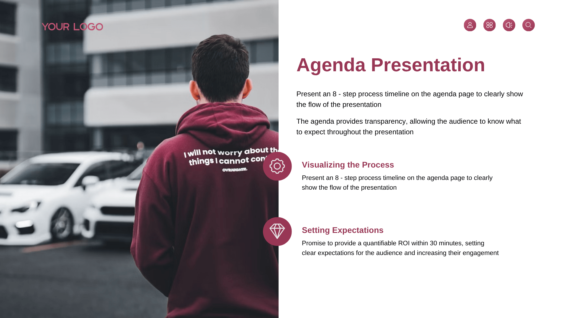 Example slides for marketing presentation​