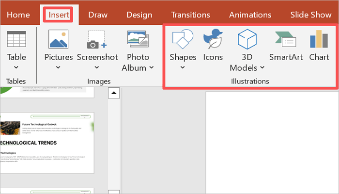 add shape or object