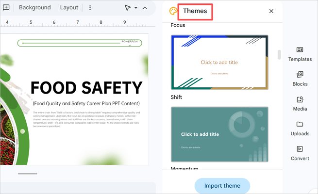 browse preview themes