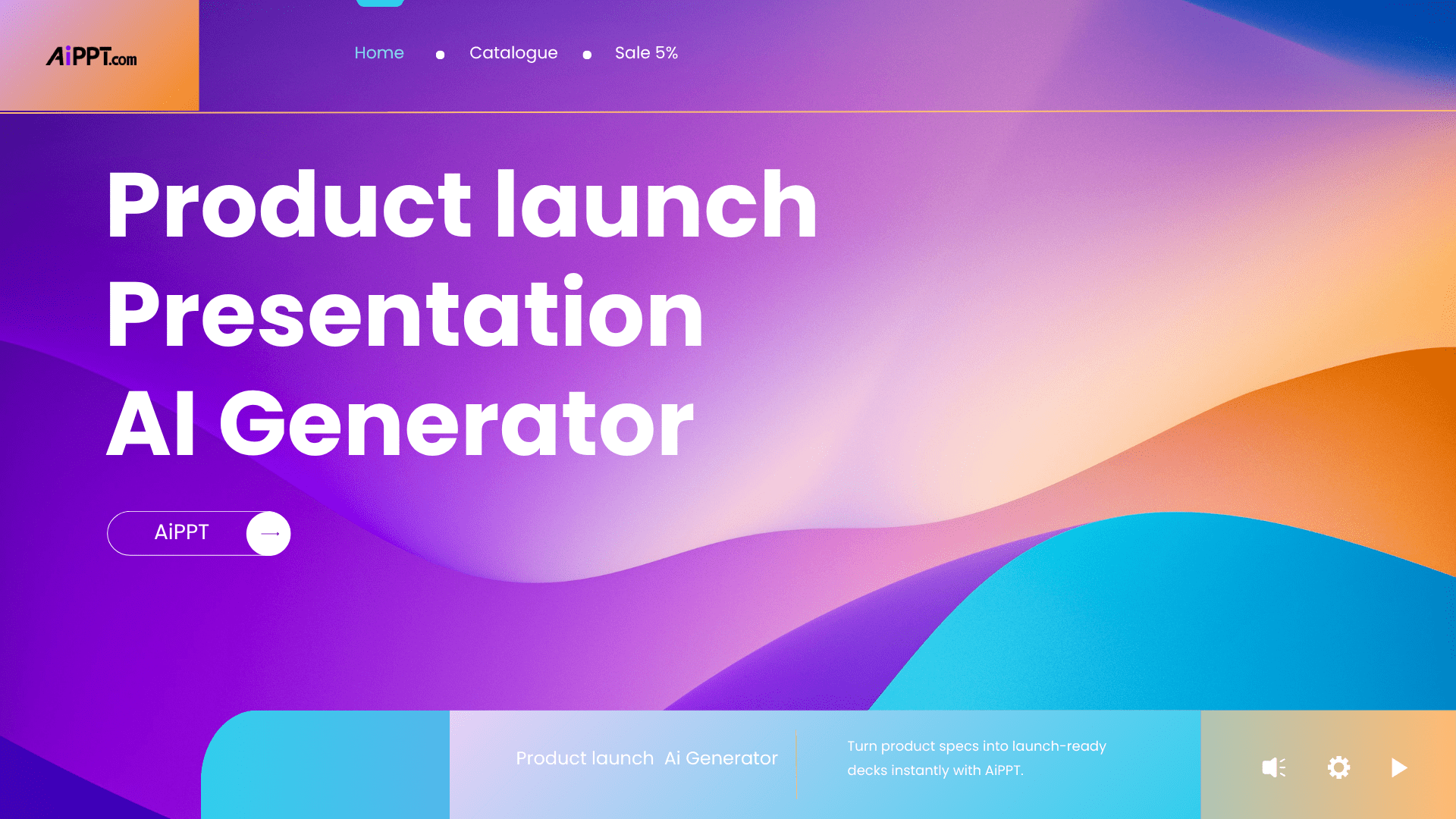 Product launch Presentation AI Generator