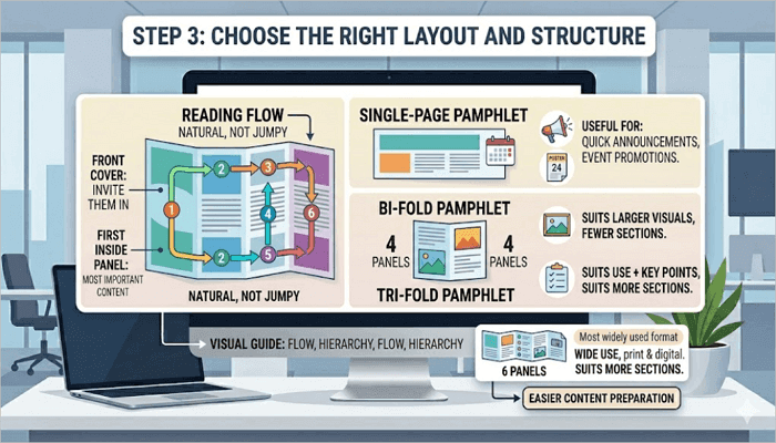 choose the right layout and structure